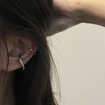 Lou Haha] ins ear clip without ear hole small and simple irregular shape ear bone clip high-end niche set