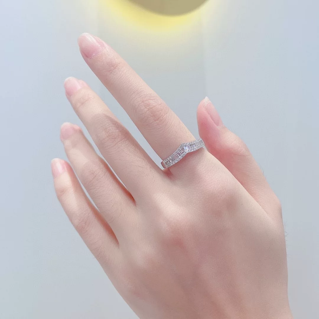 Д Diamond, платиновое обручальное кольцо, 18 карат белого золота, изготовлено на заказ