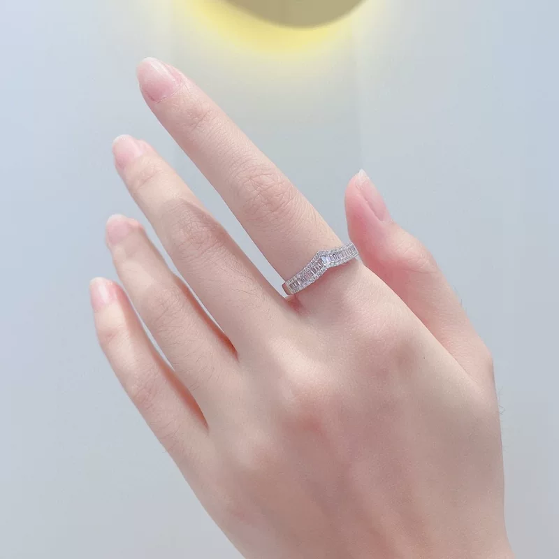 Д Diamond, платиновое обручальное кольцо, 18 карат белого золота, изготовлено на заказ