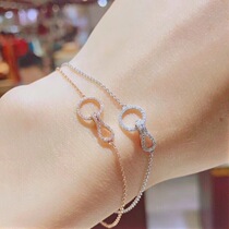 18K Gold Courting Wedding Diamond Bracelet Diamond Ring Naked Drill Ring Custom Platinum Diamond Bracelet Woman