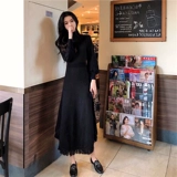 Демисезонное трикотажное платье, длинный свитер, длинная юбка, коллекция 2021, яркий броский стиль, длина макси