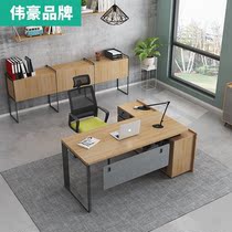 Weihao office furniture 1 6 meters boss desk Simple modern single manager desk Supervisor table and chair combination desk