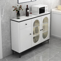 Light extravagant dining side cabinet ultra-thin narrow-type living room storage close to wall modern minimalist tea water disposal cabinet Home Kitchen Side Cabinet