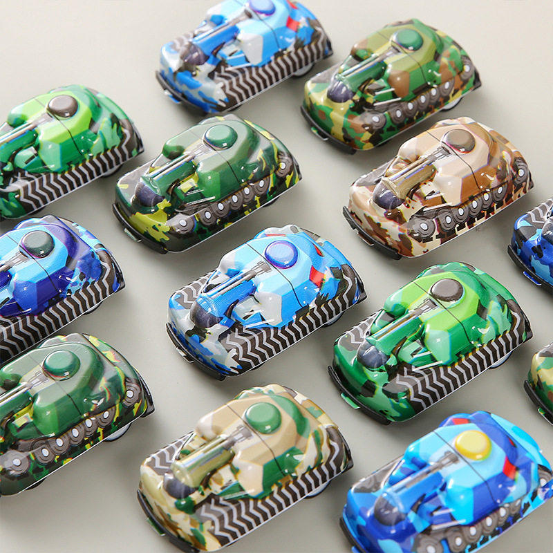 Mini Pull-Back Car Pvc Tank Pull-Back Car Small Gift Toy Capsule Capsule Toy Kindergarten A00242