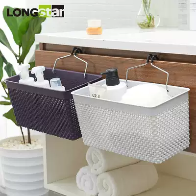 Upper bed side hanging basket College student dormitory artifact bed storage hanging basket living female bedroom bedside shelf shelf