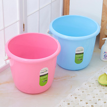 Household plastic bucket thickened dormitory student bucket thickened laundry bucket Bathroom bath bucket Portable car wash bucket
