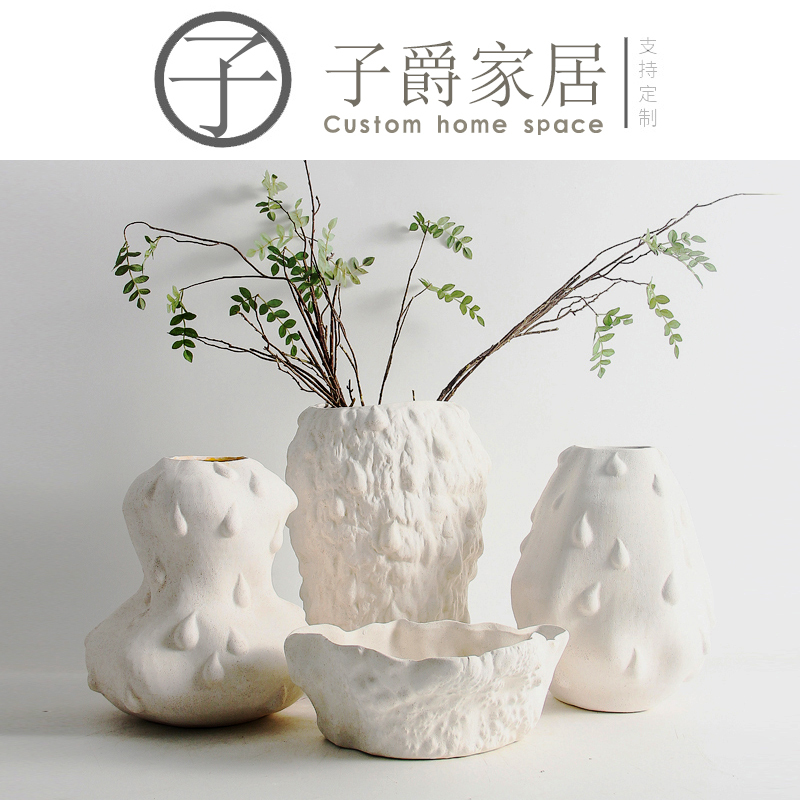 Simple Modern Ceramic Coral Flower Vase Hotel Sales Office Model Room Exhibition Hall Soft Decoration Ty.R.Z Simple Modern Ceramic Coral Flower Vase Hotel Sales Office Model Room Exhibition Hall Soft Decoration Ty.R.Z