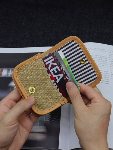 Оригинальная кожаная сумка через плечо для визитных карточек, кошелек, шоппер, картхолдер, японские и корейские, воловья кожа, из натуральной кожи