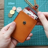 Портативный оригинальный кожаный ретро чехол для проездного и картхолдер, кошелек, небольшая сумка, бумажник, из натуральной кожи