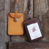 Портативный оригинальный кожаный ретро чехол для проездного и картхолдер, кошелек, небольшая сумка, бумажник, из натуральной кожи