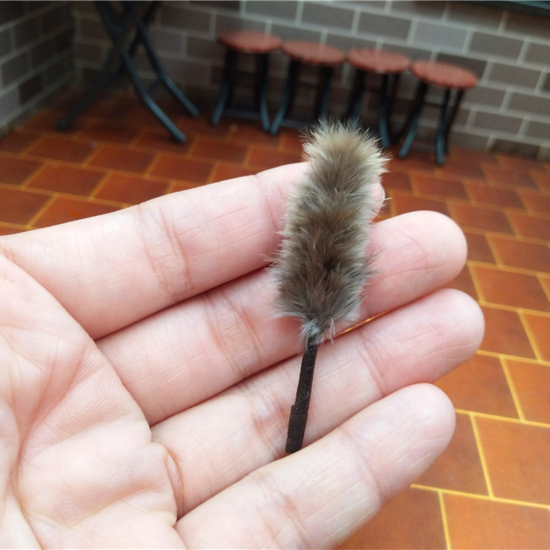 Miniature Dollhouse Scene Accessories, Mini Fan, Feather Duster Model, Nostalgic Scene