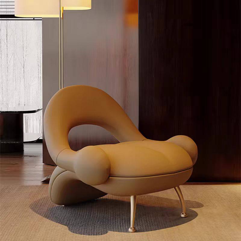 Modern Single Sofa Living Room Balcony Lazy Leisure Chair Creative Hotel B&B Rest Area Reception Table and Chair Combination