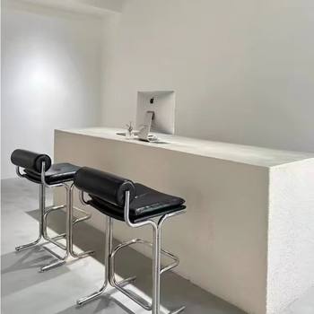 Bauhaus Bar Stool, Vintage Home-Use High Stool, Designer Creative Bar Chair, High-End Island Stool, Vintage Bar Stool