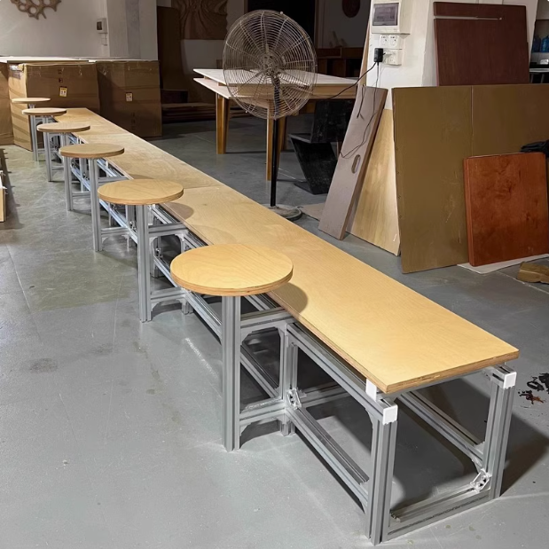 Medieval Birch Coffee Shop Tables and Chairs Commercial Catering Small Tables Cafe ins Style Square Round Table Rest Area Tables and Chairs