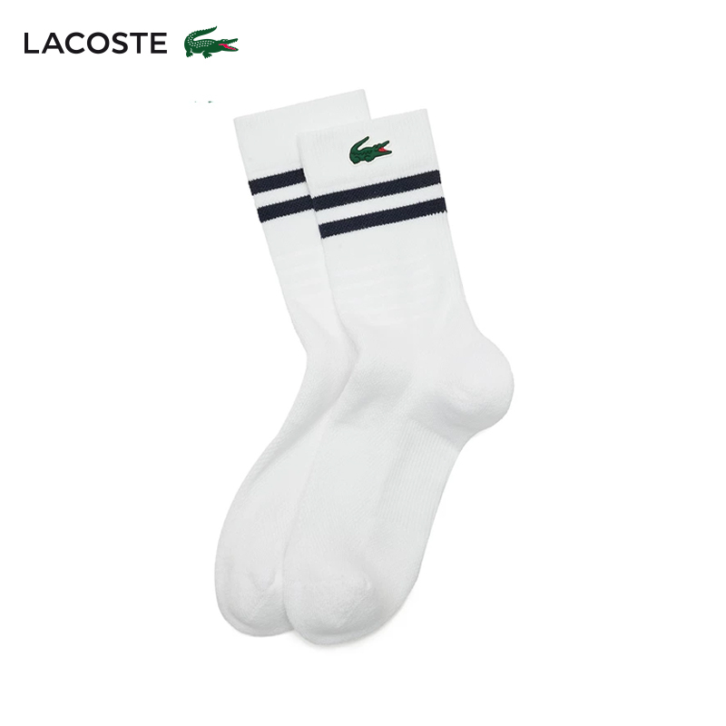 Lacoste French Crocodile Unisex Casual and Comfortable Striped Solid Color Socks Long Socks | Ra1095