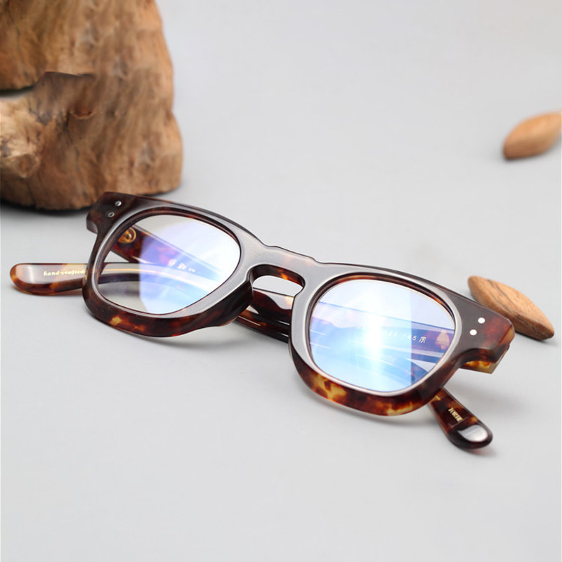 Good texture to burst thick frame glasses retro handmade eye frame myopia glasses frame men's models with myopia mirror men 709