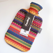 German fashy national style original knitted jacket PVC injection flushing hot water bottle warm water bag Peruvian wind hand warmer