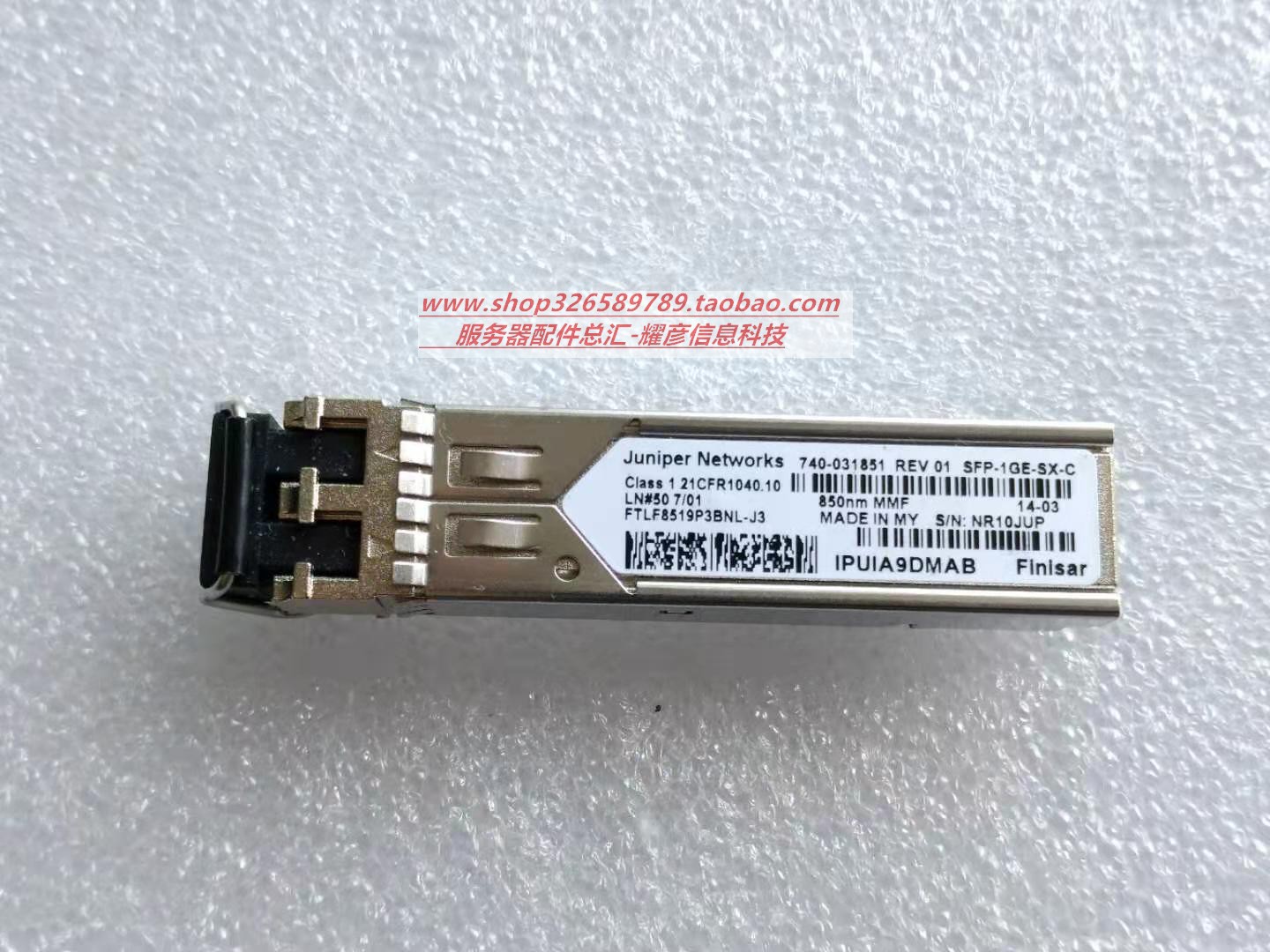 Juniper FTL8519 740-031851 SFP-1GE-SX-C multimode fiber block