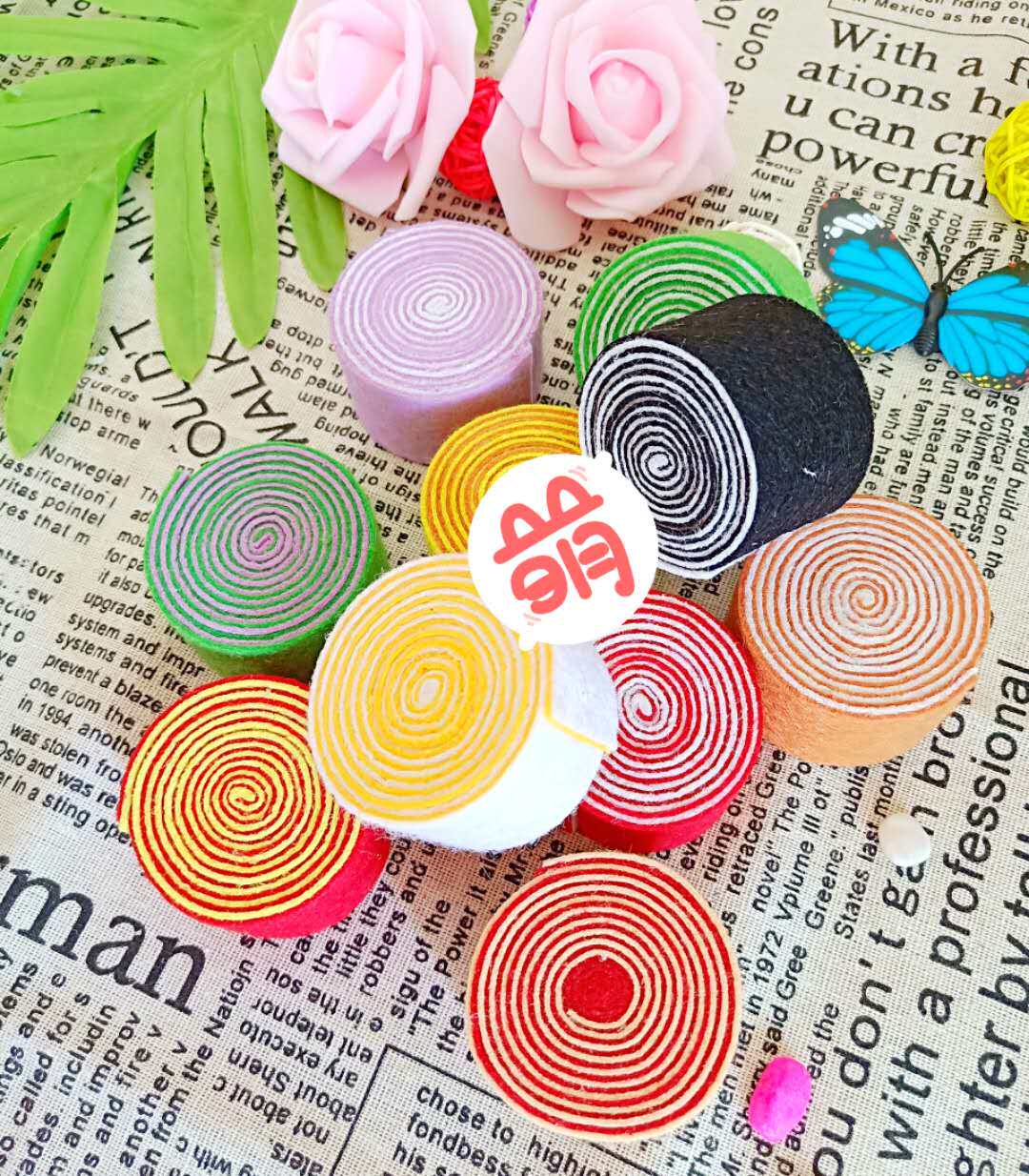 Unwoven Cloth Food Finished Kindergarten Handmade Homework Made Egg Curly Cake Refreshments Rolls Simulation Toys Parenting 