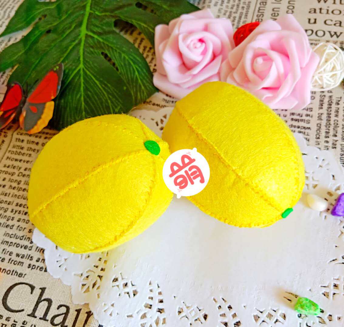 Non-woven finished products, fruits, fruits and vegetables, lemon finished products, kindergarten homework, simulation early education teaching aids