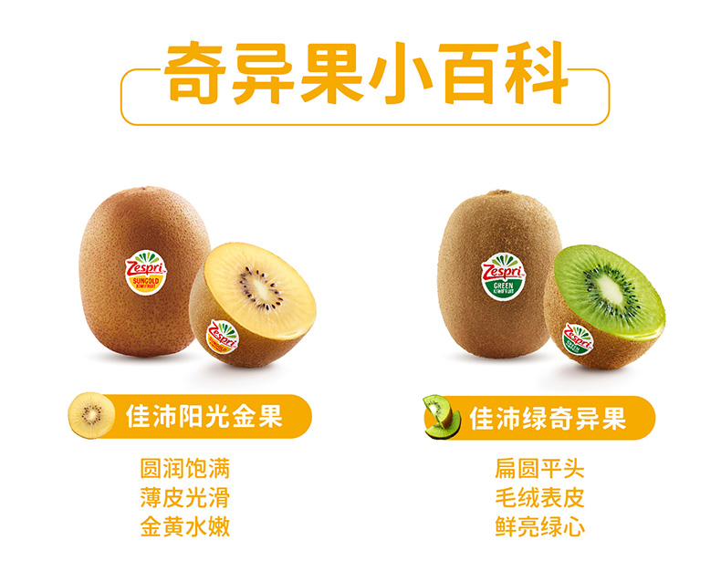 新西兰进口 佳沛Zespri 阳光金奇异果 12个 单枚81-105g 图3