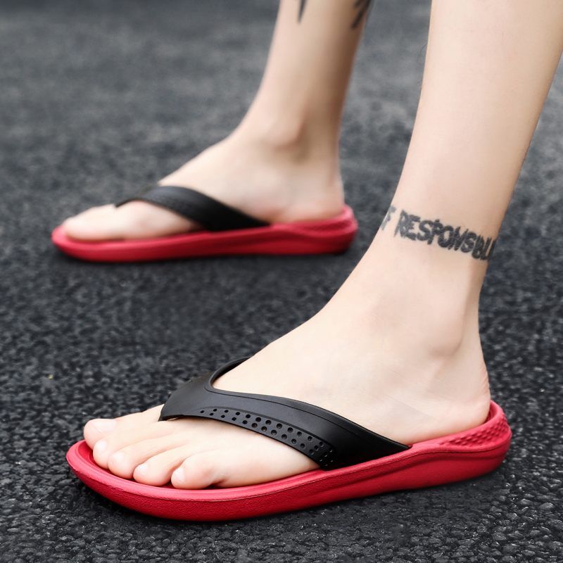 Large size trend slippers men 45 fashion outdoor cool drag 46 plus size 47 Men's casual non-slip flip-flops 48