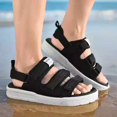 Men's sandals summer slippers outdoor 2021 beach slips soft bottom couple Vietnam fashion outside wear sandals