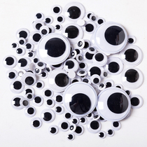 Color active eyes with adhesive creative handmade diy with eyelashes Eye stickers black and white eye clay accessories