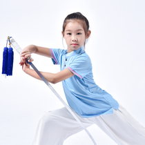 Summer martial arts T-shirt male and female short sleeves Tai Chi suit Children China Wind and women embroidered martial arts practice kung fu fu
