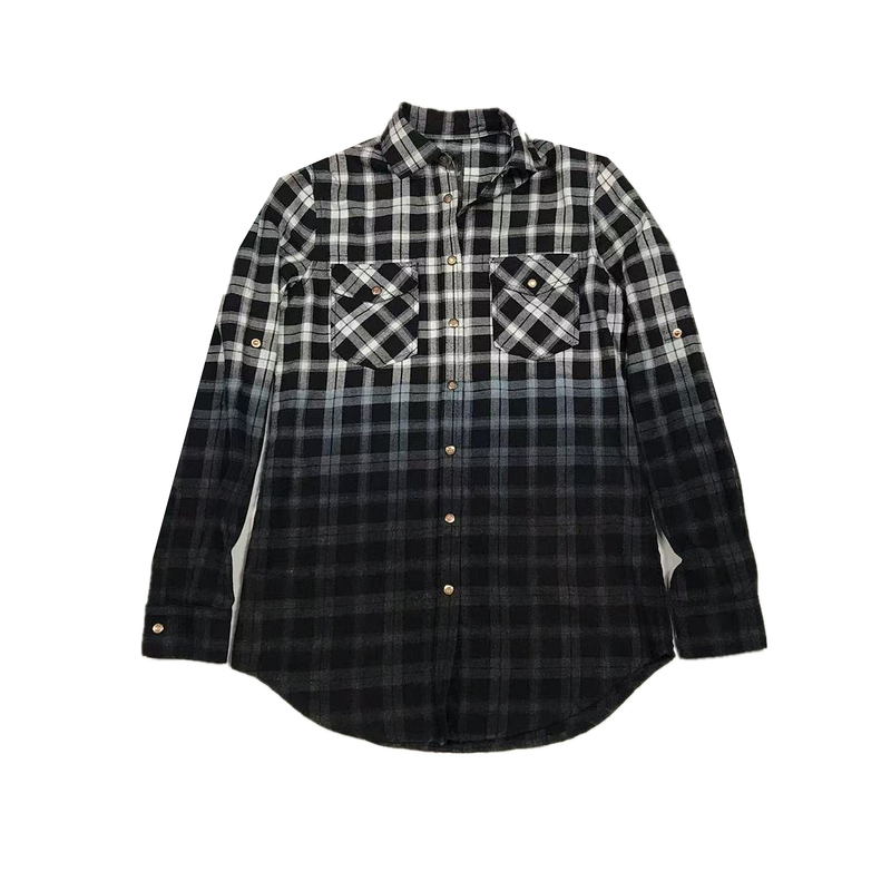Retro Style Plaid Shirt for Women, Loose Lapel Long-Sleeved Gradient Plaid Shirt, American Retro Style, Slightly Defective, Free Shipping Retro Style Plaid Shirt for Women, Loose Lapel Long-Sleeved Gradient Plaid Shirt, American Retro Style, Slightly Defective, Free Shipping