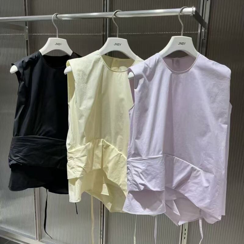 Jnby Jiangnan Clothing 2026 Summer Collection Authentic Waist-Cinching Sleeveless Shirt 5Q4210870/K 795