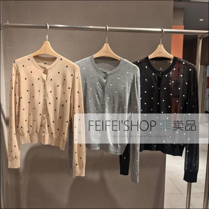 Big Sale Jnby Jiangnan Cloth 2026 Spring Collection Authentic Polka Dot Cardigan 5Q3313900/5Q631004H 1395