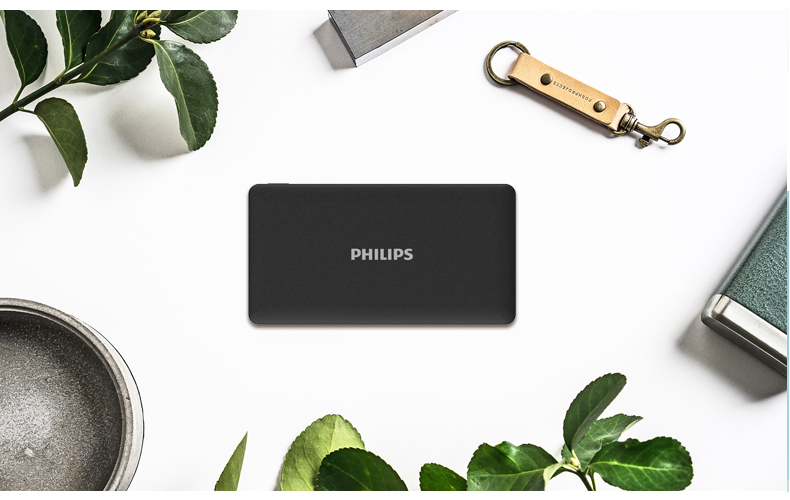 Philips sạc kho báu 10.000 pin polymer mA siêu mỏng xách tay Apple Apple X 8 điện thoại dành riêng chính hãng phổ biến điện thoại di động dung lượng cao nhỏ gọn hỗ trợ tùy chỉnh LOGO - Ngân hàng điện thoại di động sac du phong anker