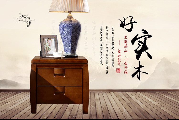 卧室床头柜批发南康实木橡胶木床边柜白色中式简约收纳柜储物柜 收纳柜 居家日用 家饰馆 品牌装修网