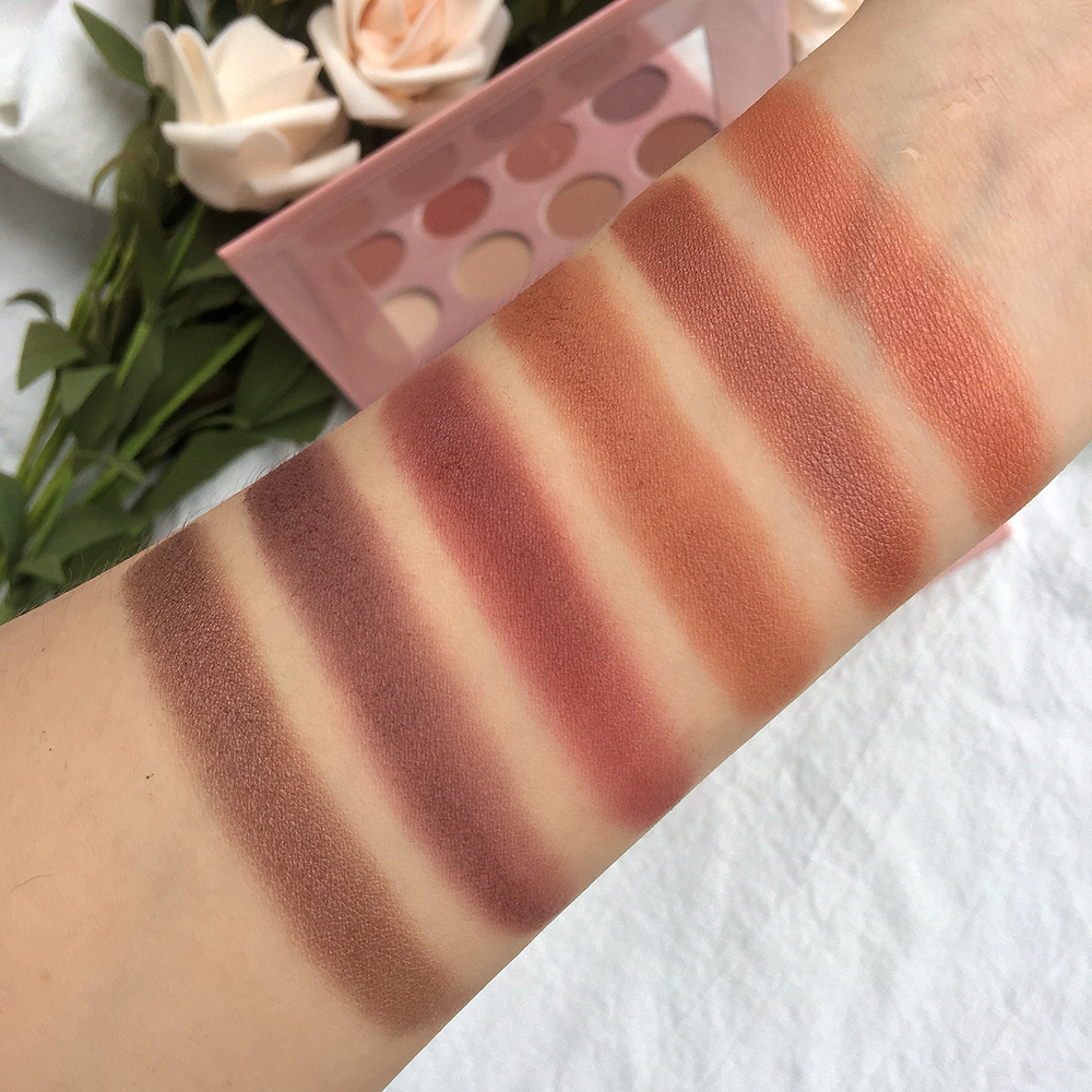 GUICAMI ngọn lửa mousse hoa hồng tấm 12 màu phấn mắt Ngọc trai rượu vang đỏ khô đậu dán dán bóng mắt nhẹ nhàng - Bóng mắt phấn mắt 3ce 4 màu