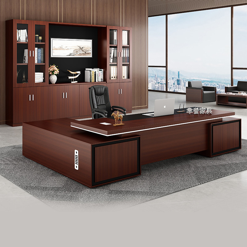 Office boss desk and chair combination desk president supervisor desk simple modern office chairman furniture atmosphere