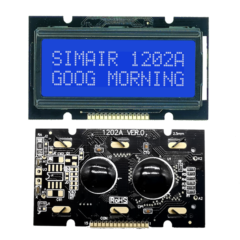 1202 Laser Character LCD Screen Small size English-European font library 1202A HD display