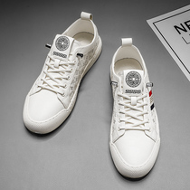 European Station Mens Shoes Printed Big Cards Fall 2021 New Wave Shoes 100 Hitch Heel Board Shoes Casual Little White Shoes Man