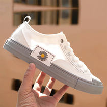 Small white shoes 2020 new trendy small daisy mens shoes Summer breathable thin casual shoes Sub 100 hitch white board shoes