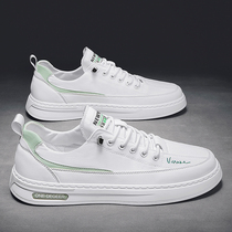 Breathable Little White Shoes Mens Summer Thin 2021 new 100 hitch No Lace Casual Shoes Son White Canvas Board Shoes Man