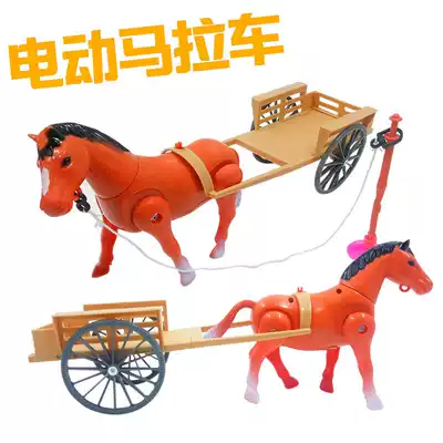 Around the pile Pony electric toy rotating pony simulation Yiwu children's boys and girls toys can walk the pony