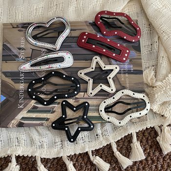 Large broken hairpin, large clamping force, girls' hairpin does not hurt hair, children's side clip, girl's hair accessories, bb clip on the back of the head