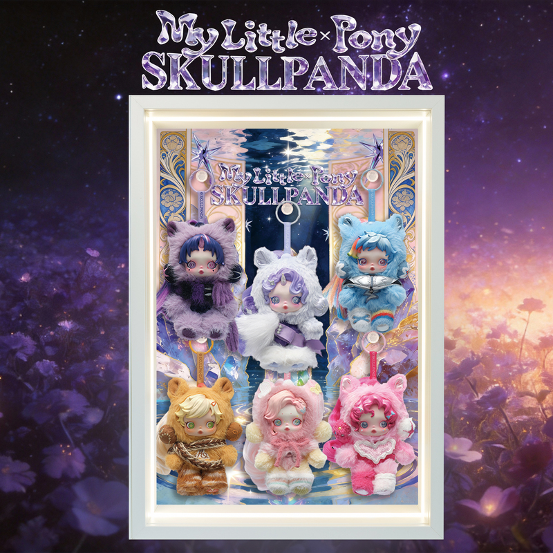 Suitable for Pop Mart Skullpanda My Little Pony Series Display Box Sp Plush Pendant Blind Box Storage