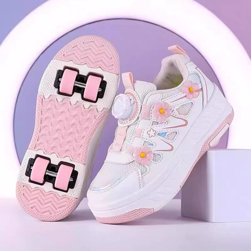 Four-Wheel Roller Shoes for Girls 2026 New Model Children's Detachable Roller Skating Sports Shoes Princess Girls Roller Shoes — 3