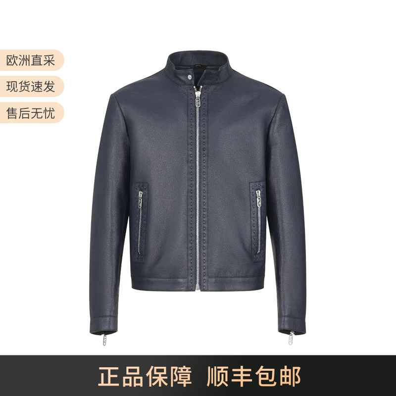 Fendi New Product Men's Short Leather Jacket Top Fpj134 Aqop Fendi New Product Men's Short Leather Jacket Top Fpj134 Aqop