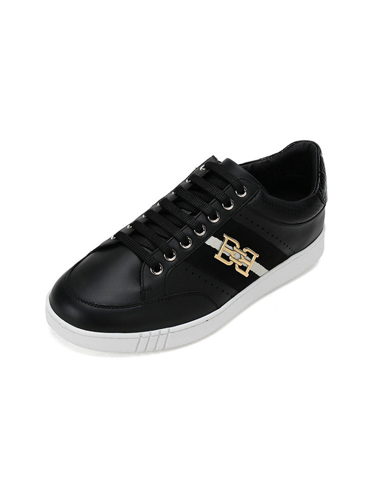 Bally/Bally Men's Fabric and Leather Casual Sneakers, White Shoes Winton