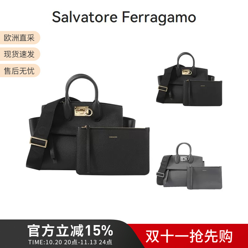 Ferragamo Women's Handbag Set Tote Shoulder Crossbody Bag 214493