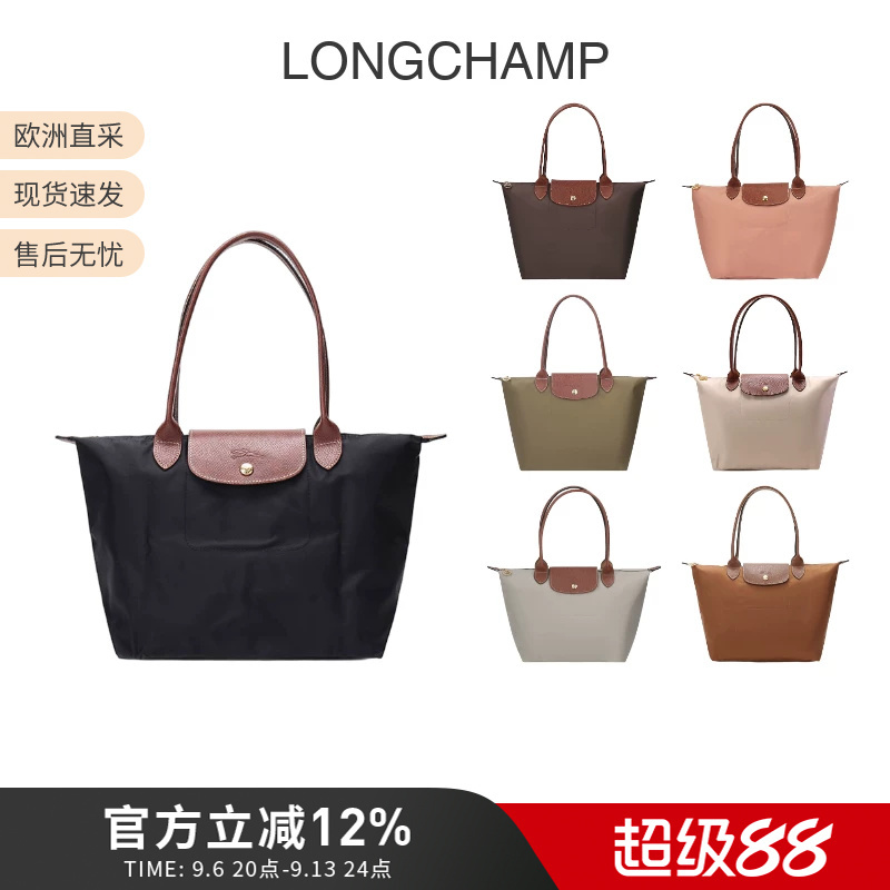 Longchamp New Color Women's Bag Medium Size Long Handle Foldable Handbag Shoulder Computer Bag Dumpling Bag 2605