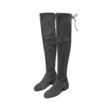 Женские осенне-зимние сапоги выше колена на низком квадратном каблуке с круглым носком, высокие сапоги ACCORDION OTK BOOT