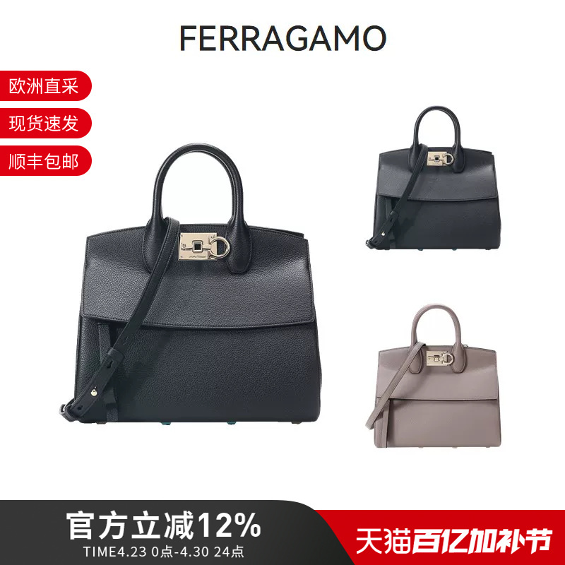 Ferragamo/Ferragamo Women's Leather Handbag Shoulder Bag Commuter Bag 21H159